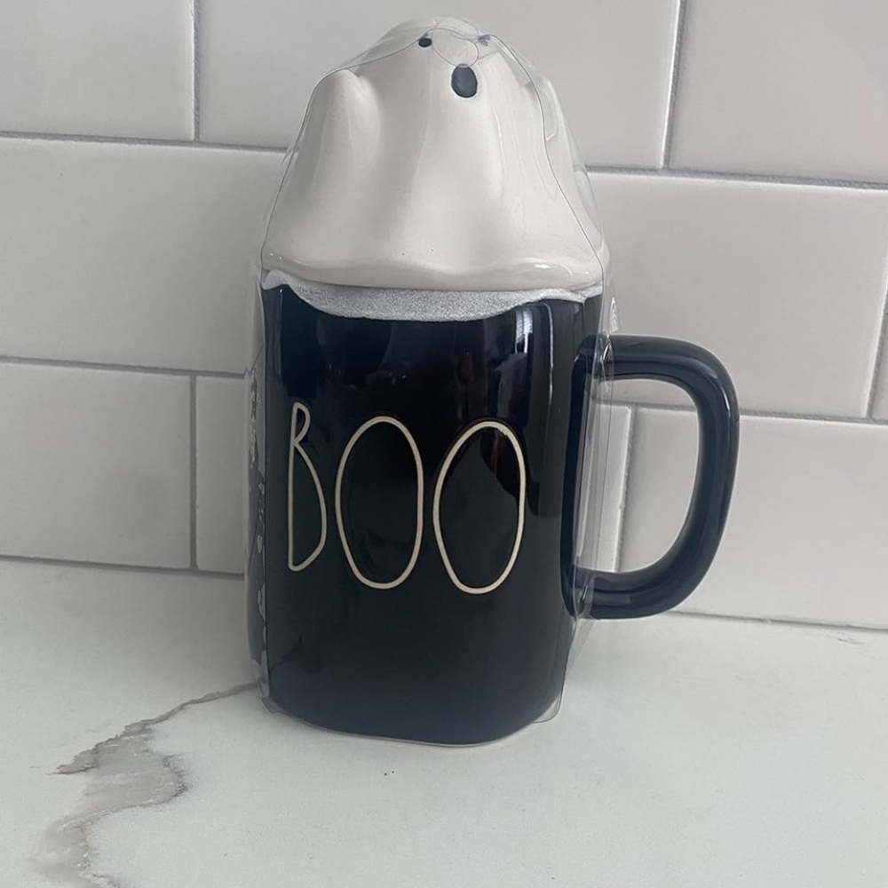 Rae Dunn Boo Mug With Ghost Cover